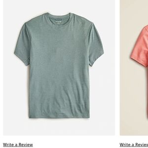 NWT J. Crew Sage Green Short Sleeve Performance Coolmax XL